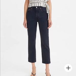 Levi’s 501 Original Crop in Deep Dark